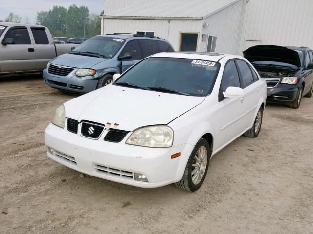 KL5JJ56Z35K168186 - 2005 SUZUKI FORENZA LX WHITE photo 2