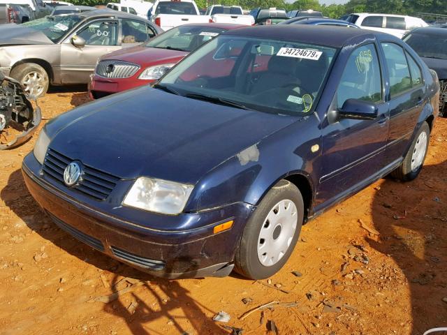 3VWRA29M8XM011824 - 1999 VOLKSWAGEN JETTA GL BLUE photo 2