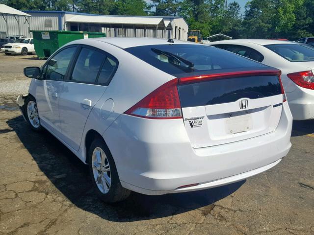 JHMZE2H71AS016749 - 2010 HONDA INSIGHT EX WHITE photo 3