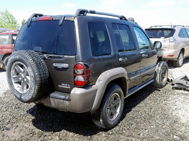 1J4GL38K85W575636 - 2005 JEEP LIBERTY RE CHARCOAL photo 4