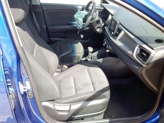 3KPA24AB0JE057880 - 2018 KIA RIO LX BLUE photo 5