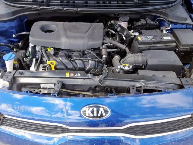 3KPA24AB0JE057880 - 2018 KIA RIO LX BLUE photo 7