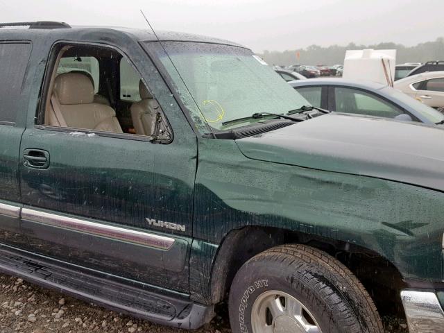 1GKEK13T71J181724 - 2001 GMC YUKON GREEN photo 9