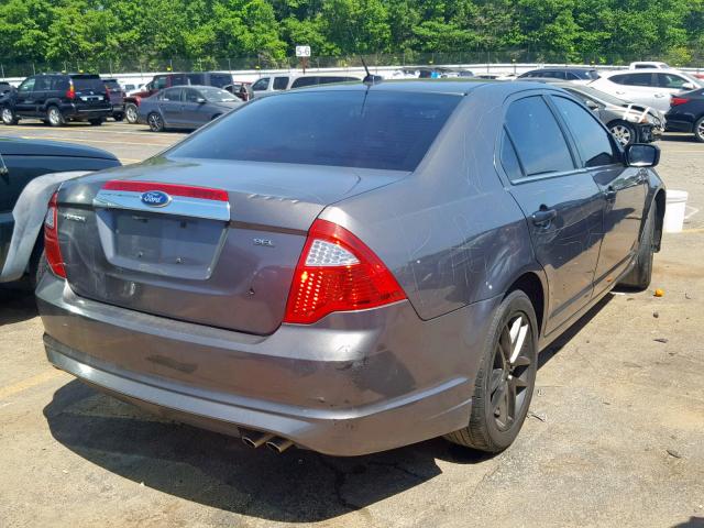 3FAHP0JA5BR321711 - 2011 FORD FUSION SEL CHARCOAL photo 4