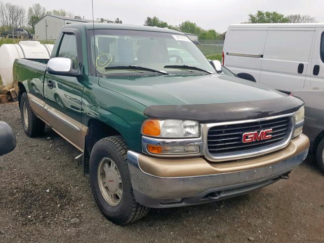 1GTEK14V4XE522011 - 1999 GMC NEW SIERRA GREEN photo 1