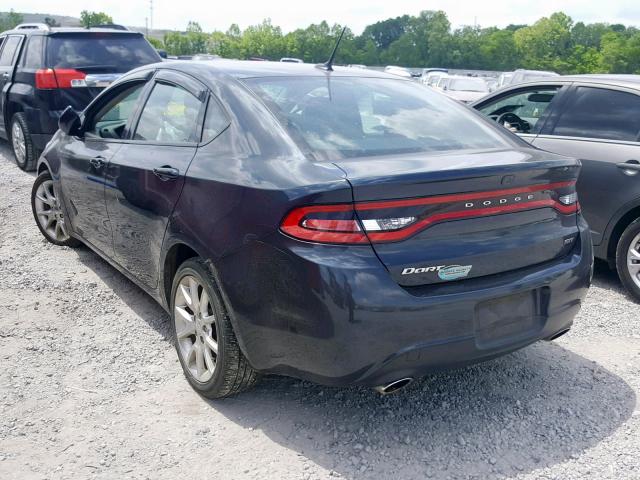 1C3CDFBA6DD338757 - 2013 DODGE DART SXT BLUE photo 3