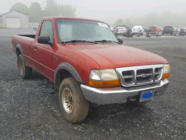 1FTYR11V0XTA40337 - 1999 FORD RANGER MAROON photo 1