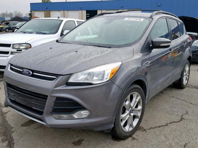 1FMCU0HX8DUC85432 - 2013 FORD ESCAPE SEL GRAY photo 2