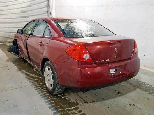 1G2ZF57BX84145999 - 2008 PONTIAC G6 VALUE L RED photo 3