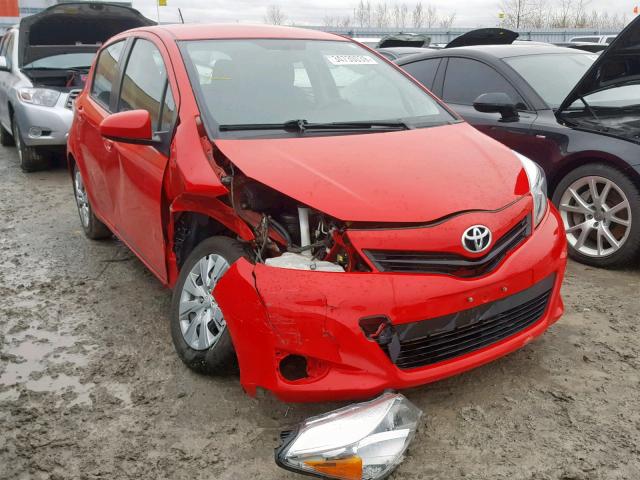 VNKKTUD36EA012870 - 2014 TOYOTA YARIS RED photo 1