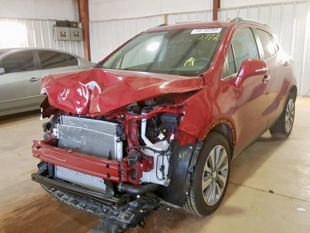 KL4CJASB0KB702772 - 2019 BUICK ENCORE PRE RED photo 2