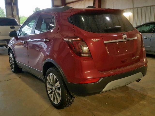 KL4CJASB0KB702772 - 2019 BUICK ENCORE PRE RED photo 3