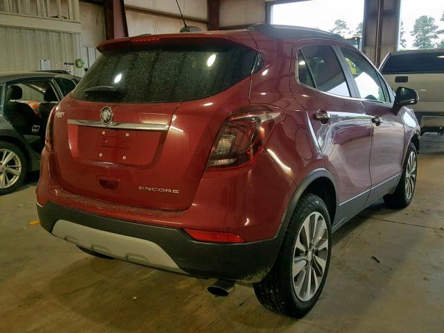 KL4CJASB0KB702772 - 2019 BUICK ENCORE PRE RED photo 4