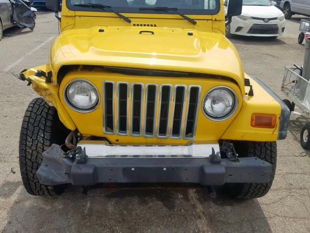 1J4FA29P11P331336 - 2001 JEEP WRANGLER / YELLOW photo 9