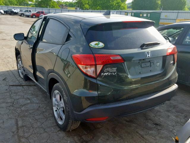 3CZRU6H52GM746224 - 2016 HONDA HR-V EX GREEN photo 3