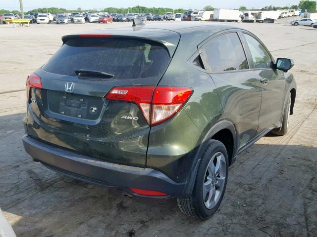 3CZRU6H52GM746224 - 2016 HONDA HR-V EX GREEN photo 4