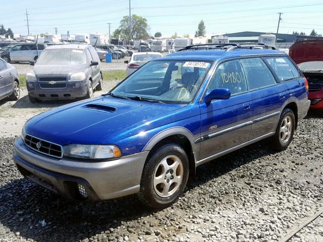 4S3BG6850V7632051 - 1997 SUBARU LEGACY OUT BLUE photo 2