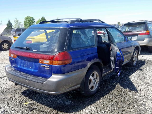 4S3BG6850V7632051 - 1997 SUBARU LEGACY OUT BLUE photo 4