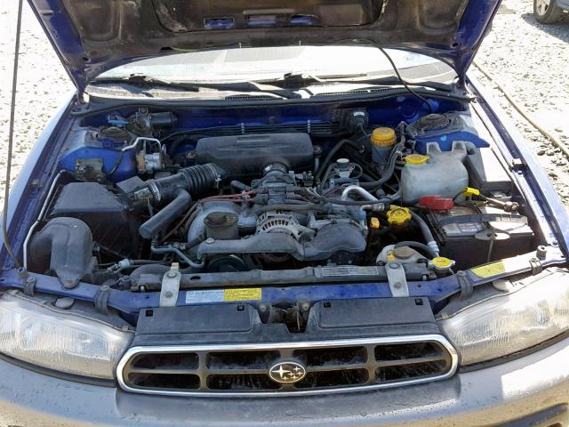 4S3BG6850V7632051 - 1997 SUBARU LEGACY OUT BLUE photo 7