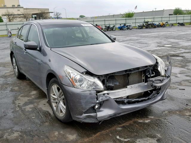 JN1CV6AR5DM764636 - 2013 INFINITI G37 GRAY photo 1