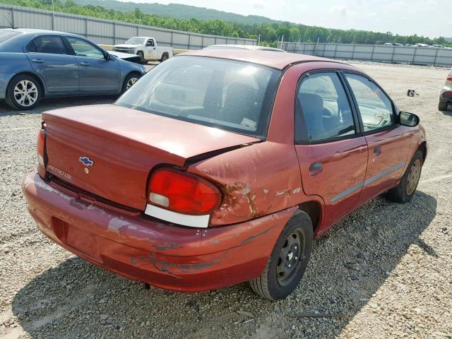 2C1MR5226Y6714248 - 2000 CHEVROLET METRO LSI BURGUNDY photo 4