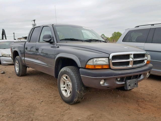 1D7HG38N14S577183 - 2004 DODGE DAKOTA QUA CHARCOAL photo 1