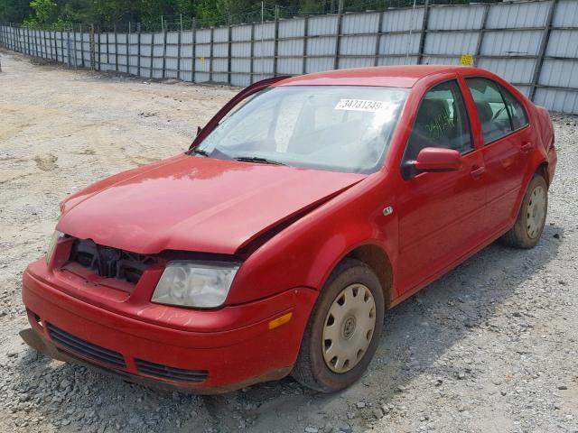 3VWRK69M91M116013 - 2001 VOLKSWAGEN JETTA GL RED photo 2