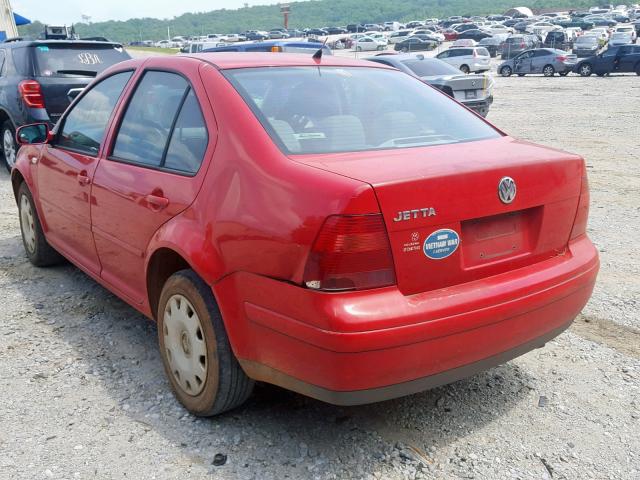 3VWRK69M91M116013 - 2001 VOLKSWAGEN JETTA GL RED photo 3