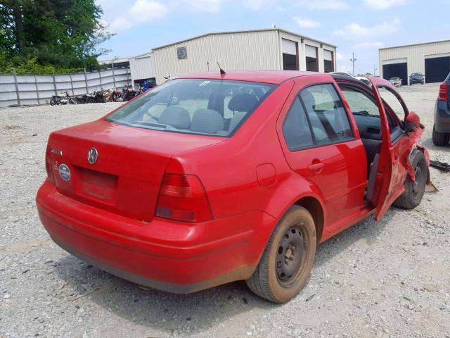 3VWRK69M91M116013 - 2001 VOLKSWAGEN JETTA GL RED photo 4