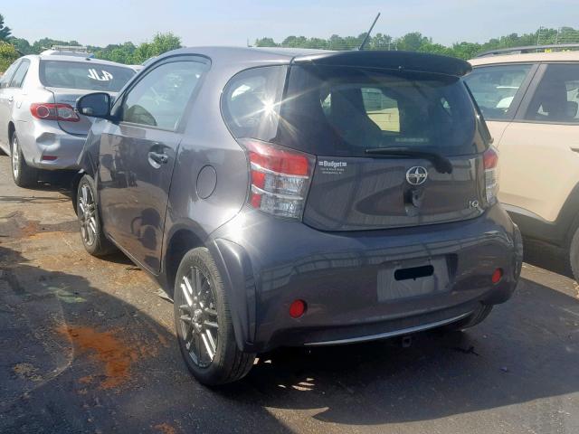 JTNJJXB05DJ022790 - 2013 TOYOTA SCION IQ GRAY photo 3