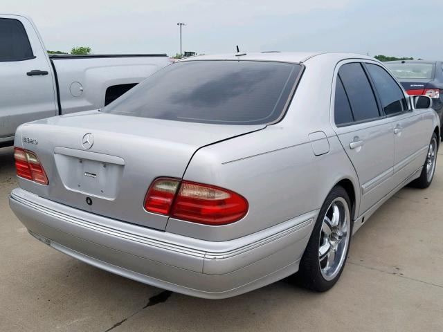 WDBJF65J81B332781 - 2001 MERCEDES-BENZ E 320 SILVER photo 4