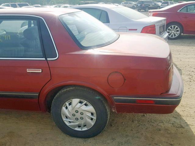 1G3AL54N9N6421380 - 1992 OLDSMOBILE CUTLASS CI 栗色 照片 10