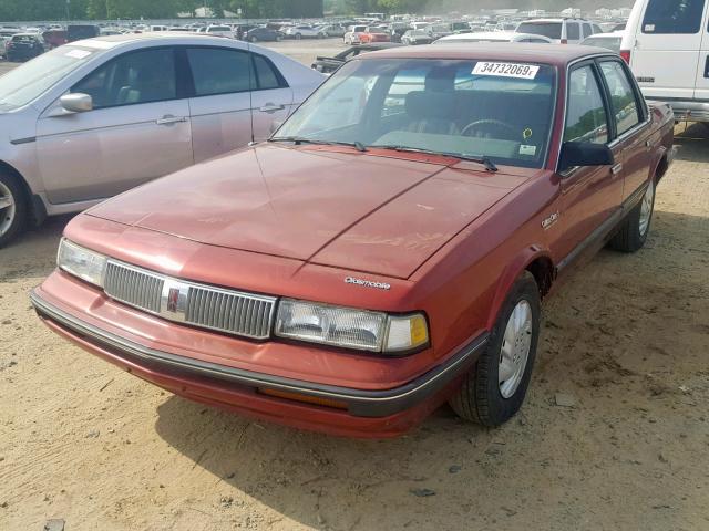 1G3AL54N9N6421380 - 1992 OLDSMOBILE CUTLASS CI 栗色 照片 2