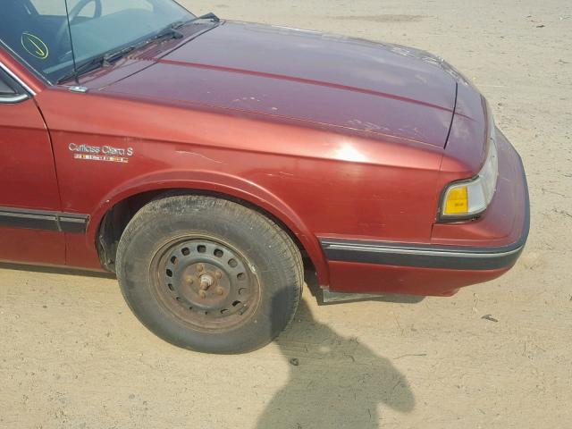 1G3AL54N9N6421380 - 1992 OLDSMOBILE CUTLASS CI 栗色 照片 9