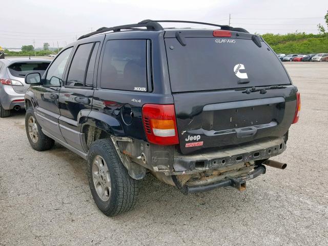 1J4GW58S5XC702236 - 1999 JEEP GRAND CHER BLACK photo 3