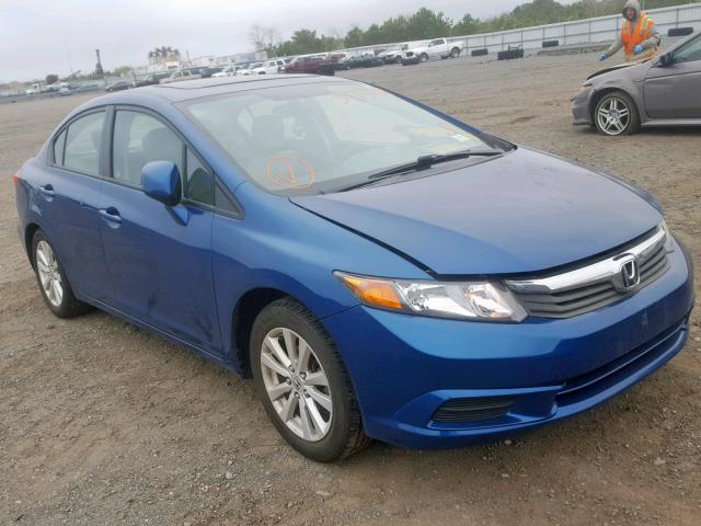 2HGFB2F98CH552711 - 2012 HONDA CIVIC EXL BLUE photo 1