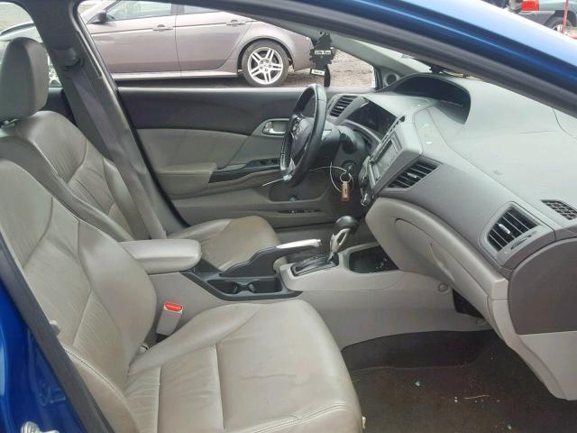 2HGFB2F98CH552711 - 2012 HONDA CIVIC EXL BLUE photo 5