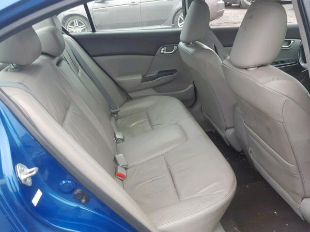 2HGFB2F98CH552711 - 2012 HONDA CIVIC EXL BLUE photo 6