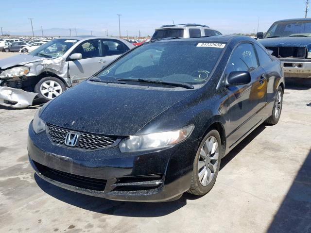 2HGFG1B97AH505474 - 2010 HONDA CIVIC EXL BLACK photo 2