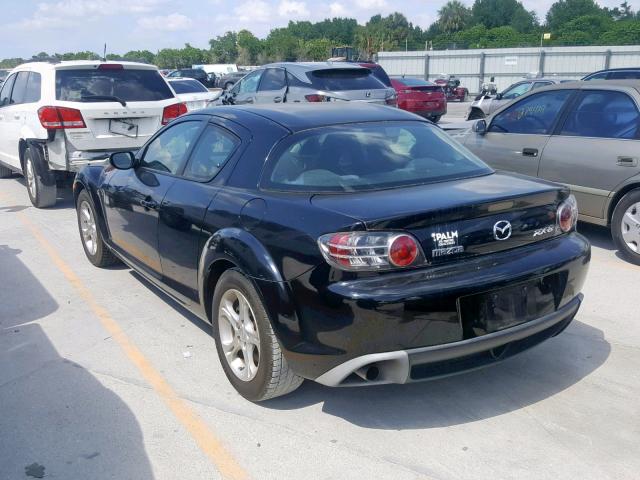 JM1FE17N450141955 - 2005 MAZDA RX8 BLACK photo 3