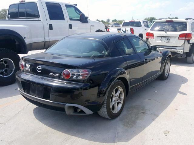 JM1FE17N450141955 - 2005 MAZDA RX8 BLACK photo 4