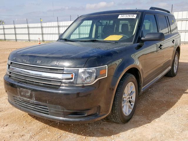 2FMGK5B82EBD42379 - 2014 FORD FLEX SE BLACK photo 2