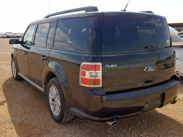 2FMGK5B82EBD42379 - 2014 FORD FLEX SE BLACK photo 3