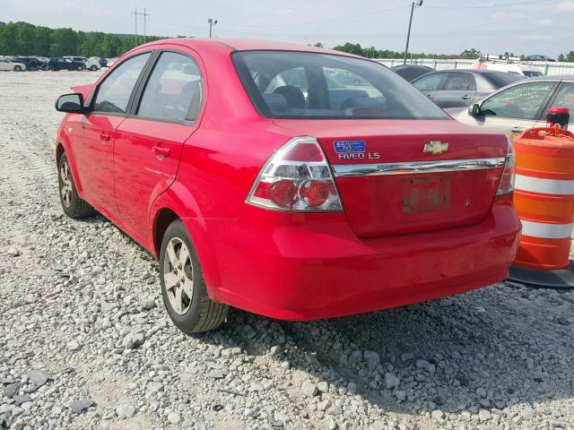 KL1TD56678B154805 - 2008 CHEVROLET AVEO BASE Qırmızı foto 3