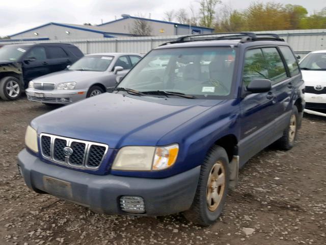 JF1SF63561H742042 - 2001 SUBARU FORESTER L BLUE photo 2