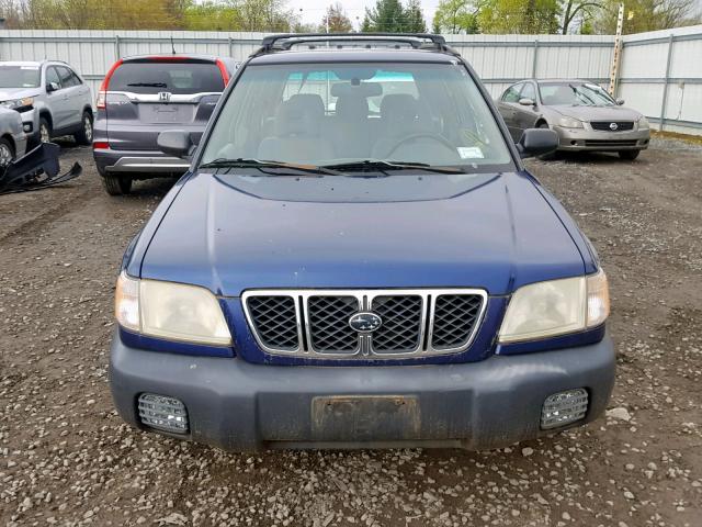 JF1SF63561H742042 - 2001 SUBARU FORESTER L BLUE photo 9