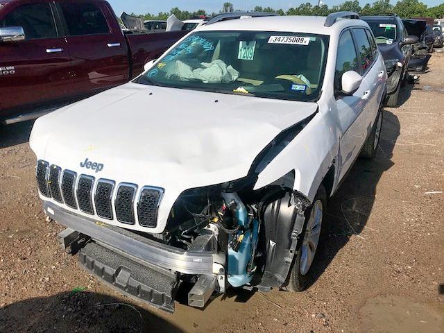 1C4PJLCB2KD221606 - 2019 JEEP CHEROKEE L WHITE photo 2