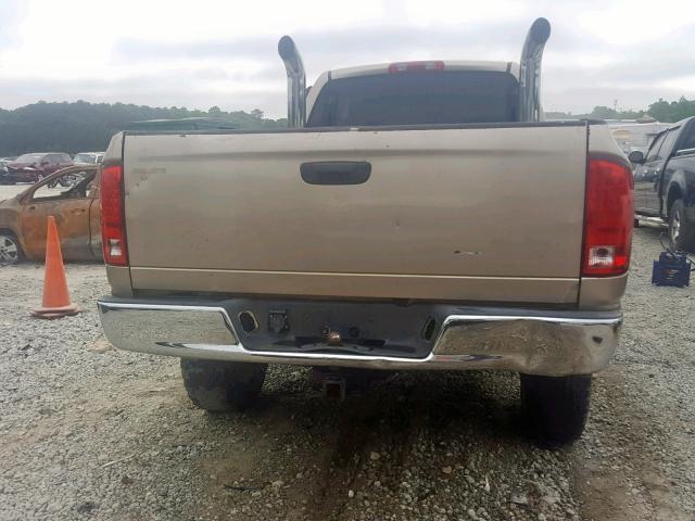 3D7KU28C03G763164 - 2003 DODGE RAM 2500 S Ոսկեգույն լուսանկար 9