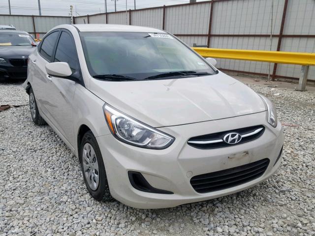 KMHCT4AE7GU165323 - 2016 HYUNDAI ACCENT SE TAN photo 1