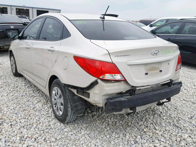 KMHCT4AE7GU165323 - 2016 HYUNDAI ACCENT SE TAN photo 3